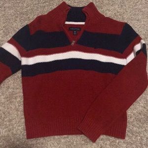 Nautica Boys Sweater 1/4 Zip Size 8